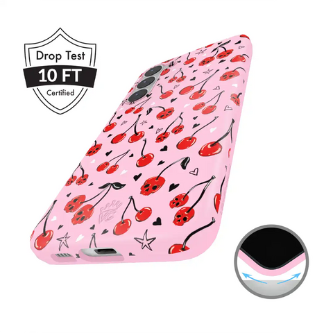 Sour Cherry Skulls Samsung Case
