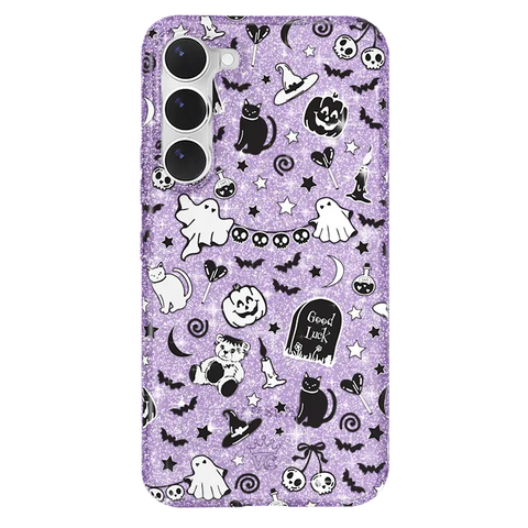 Witchy Lilac Glitter Samsung Case