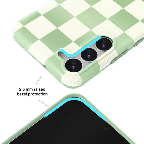 Pistachio Vibe Checkered Samsung Case