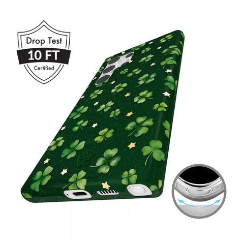 Lucky Clover Glitter Samsung Case