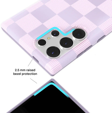 Lilac Vibe Checkered Samsung Case