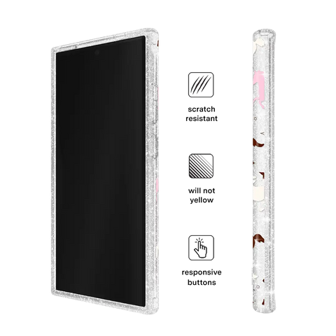 Pink Pony Glitter Samsung Case