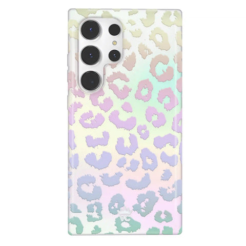 White Opal Leopard Samsung Case