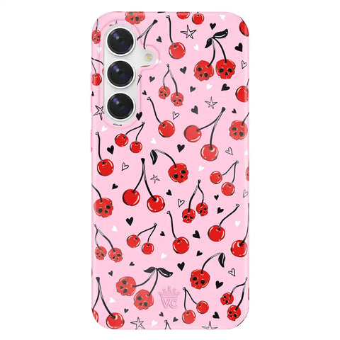Sour Cherry Skulls Samsung Case