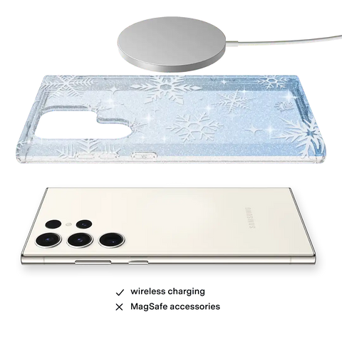 Snow Angel Glitter Samsung Case