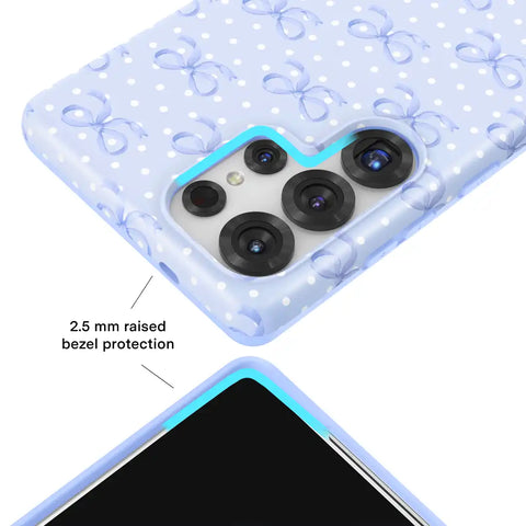Lovely Blue Bows Samsung Case