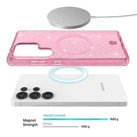 Pink Stardust Glitter Samsung Case