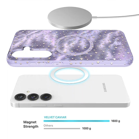 Lilac Celestial Stars Samsung Case