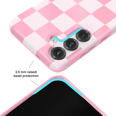 Pink Vibe Checkered Samsung Case