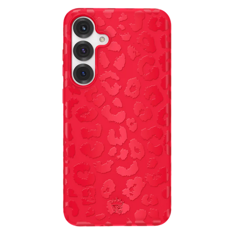 Red Hot Leopard Samsung Case