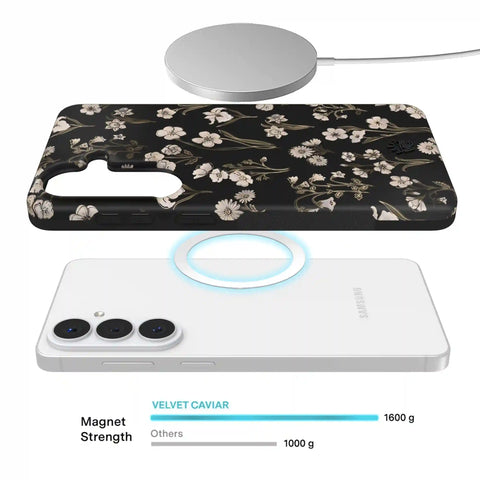 Nightbloom Gold Chrome Floral Samsung Case