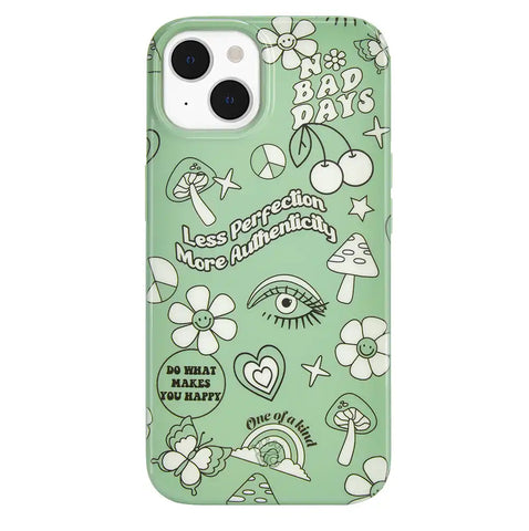 Good Vibes Matcha iPhone Case