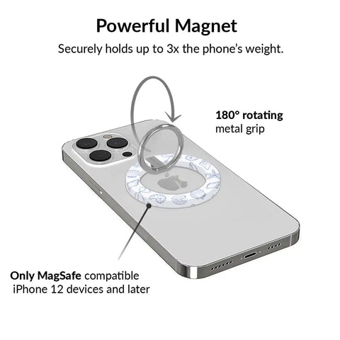 Coastal Seashells MagSafe Grip Ring