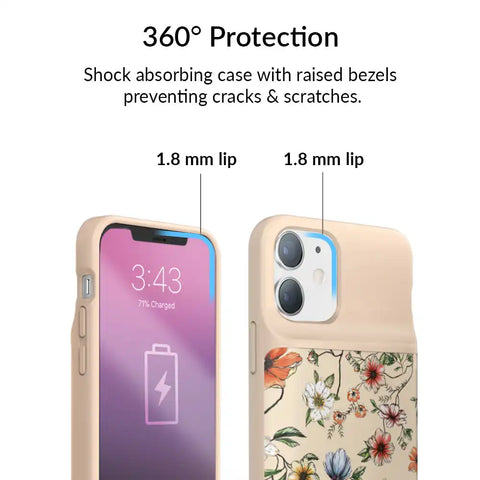 Vintage Floral iPhone Charging Case