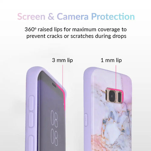 Violet Sky Marble Samsung Case