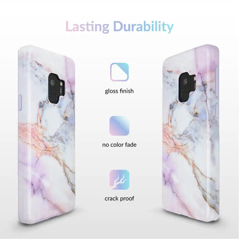 Violet Sky Marble Samsung Case