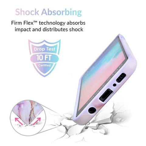 Violet Sky Marble Samsung Case